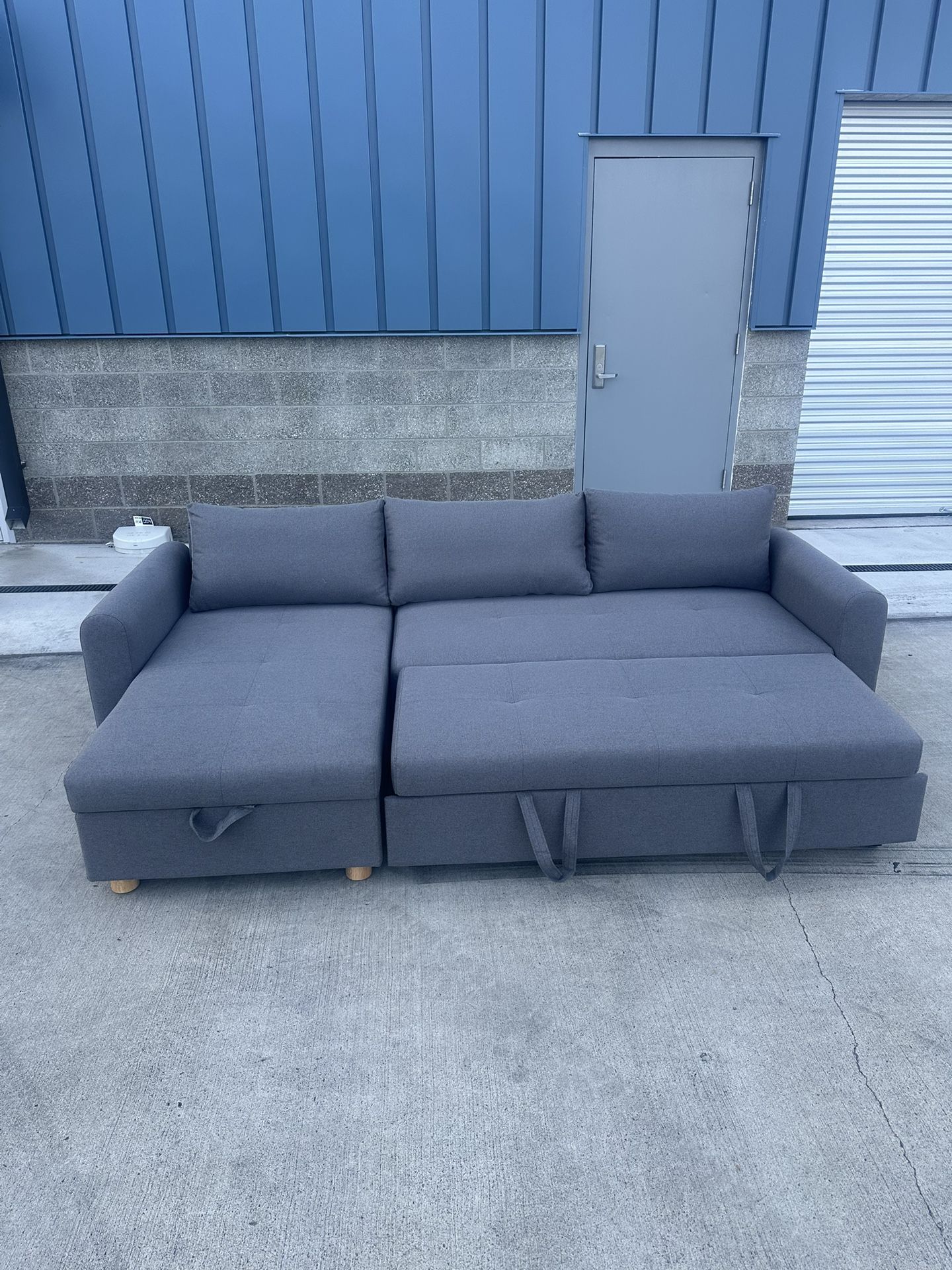 Article Nordby 104β Sleeper Sectional β Henge Gray