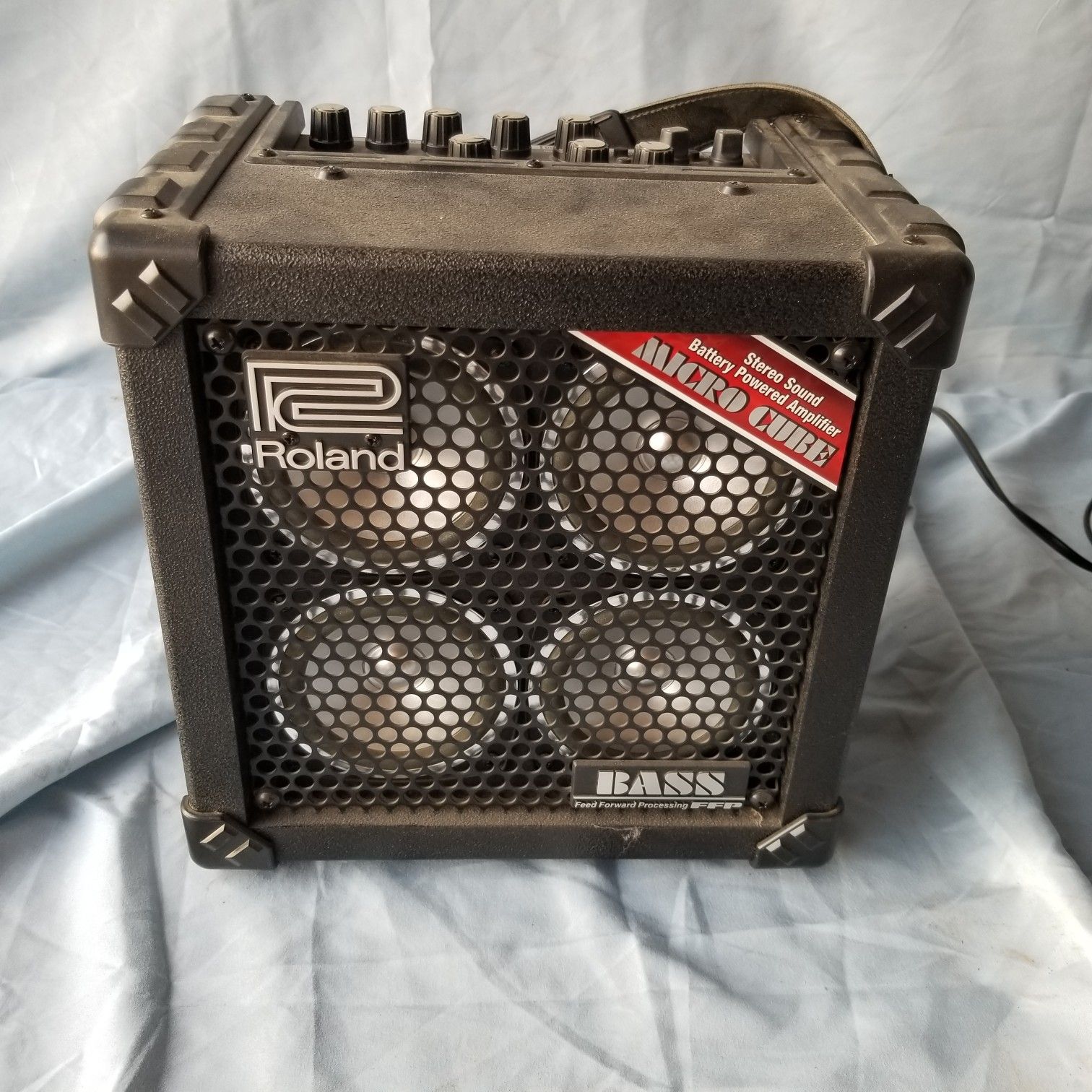 Roland micro cube bass rx portable amp.