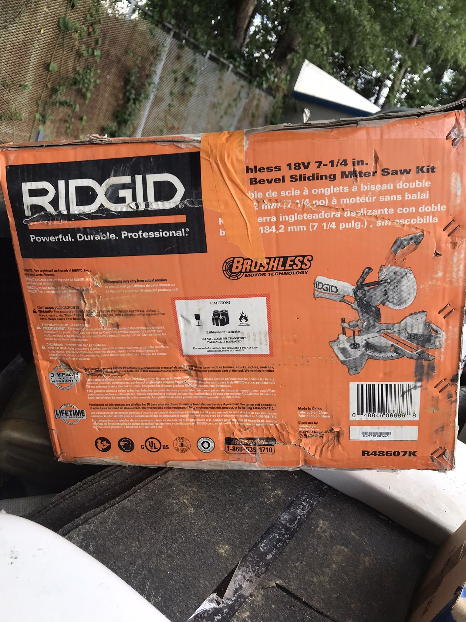 Miter Saw  Cordless 18 Volts  New