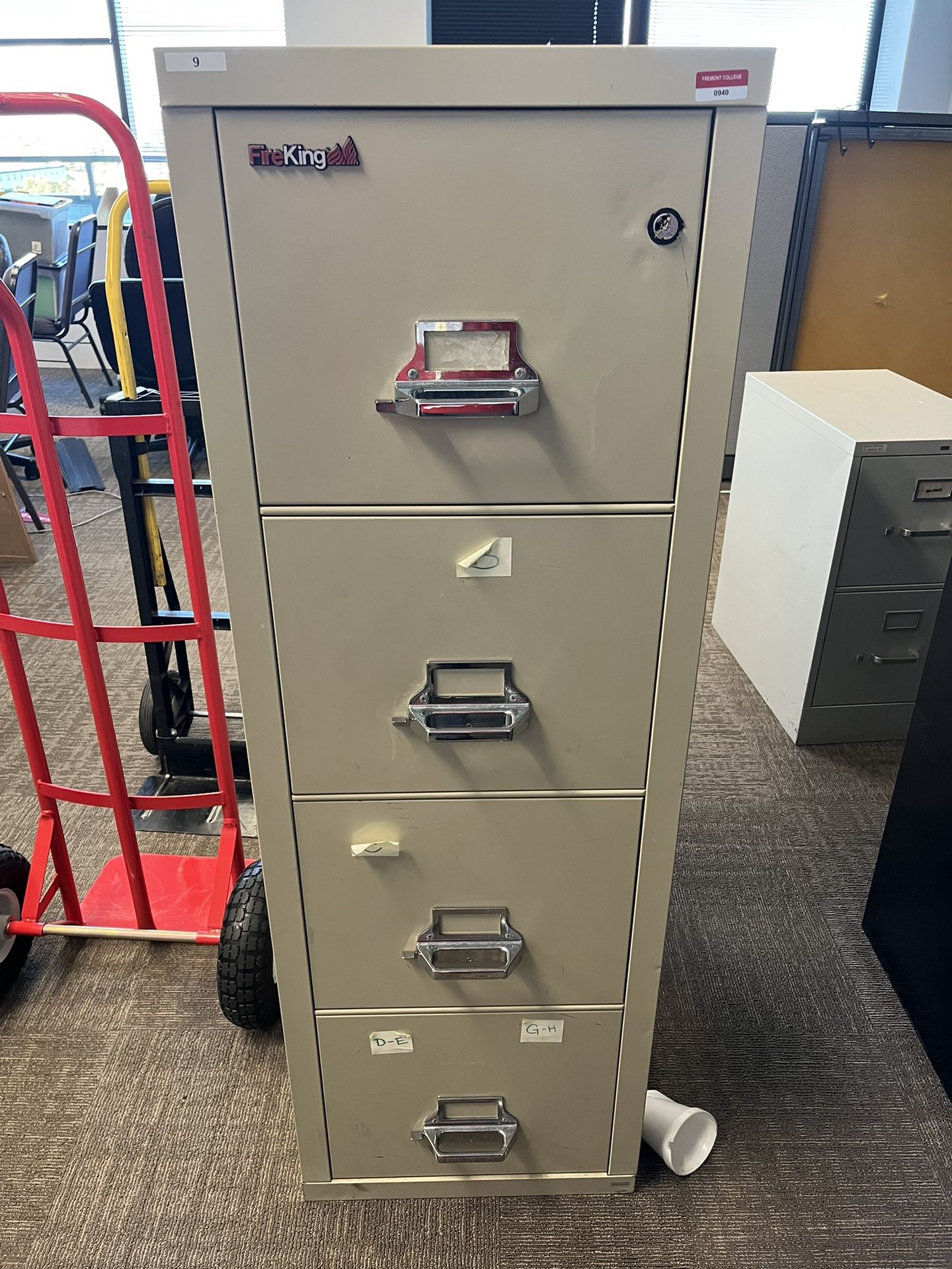 Fire King Classic For Sure, Vertical File Cabinet, Fire, Resistant Legal Parchment.