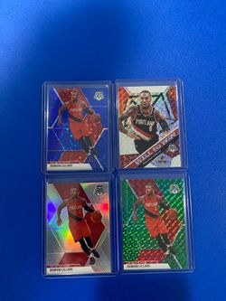 2019 mosaic Damian Lillard lot of 4