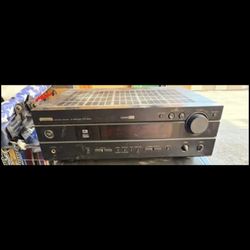 Yamaha HTR-5840, AV receiver 6.1 channels withCINEMA DSP support.  