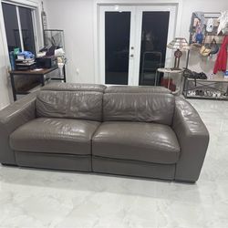 Electric LEATHER Recliner Sofa