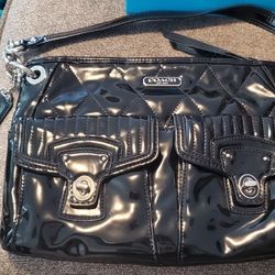 Authentic COACH Mini Hobo Handbag (Patent Leather)