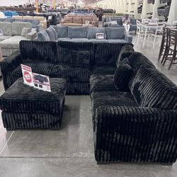 Brand New Sectional Sofa With Ottoman - In Box  