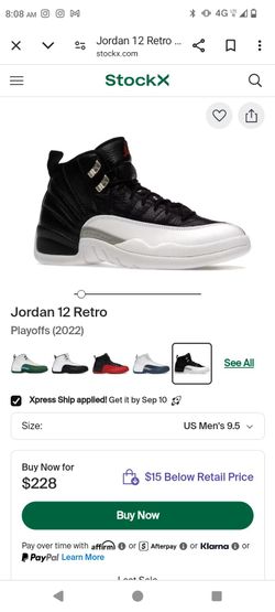 Air Jordan 12 Retro Playoffs 2022
