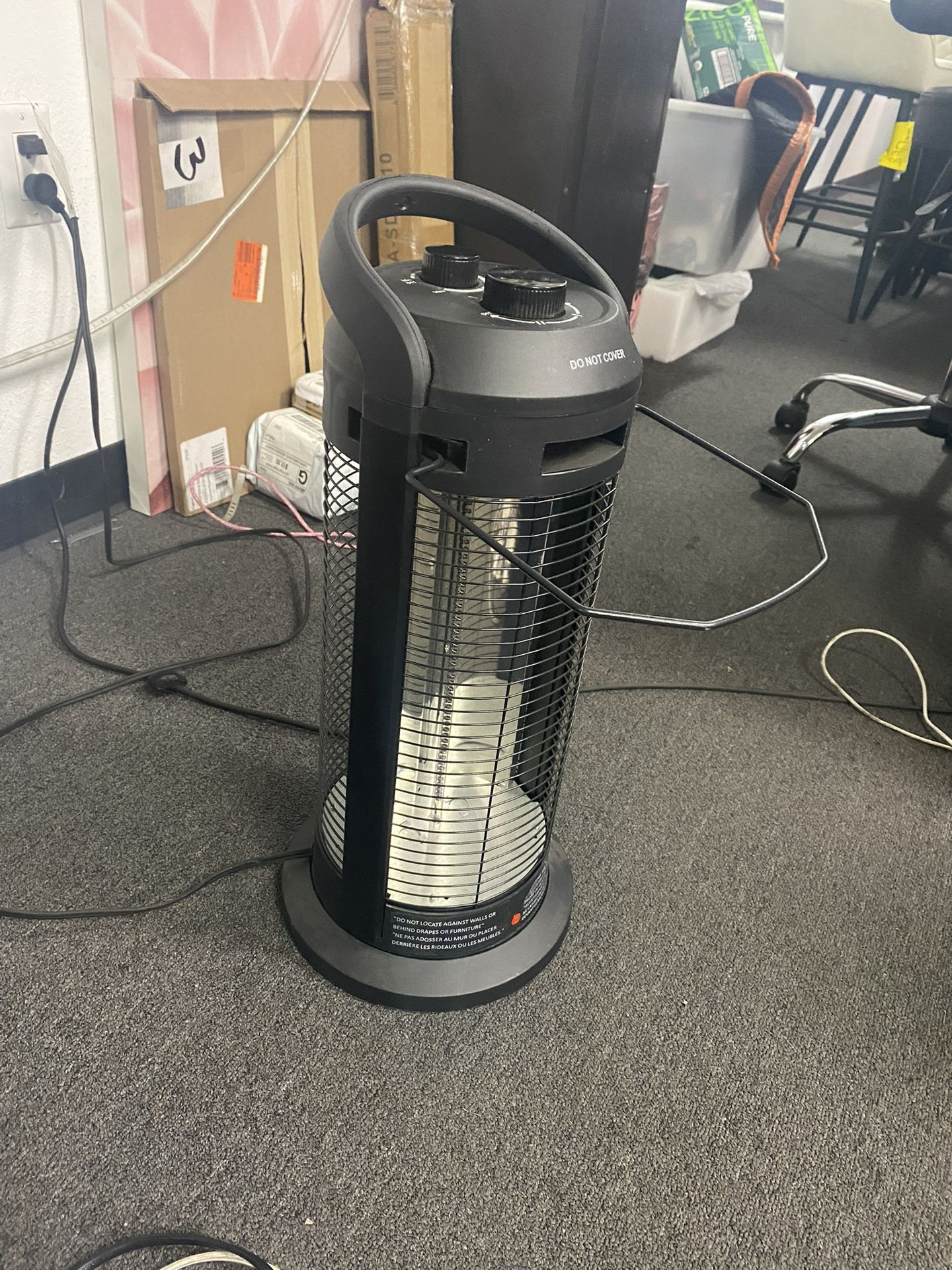 Brand New 1500W 22” Oscillating Tower Heater Adjustable Thermostat Overheat and Tip-Over Protection Space Heater for Indoor Use