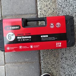 Cordless 6-Inch Mini Electric Chainsaw – 20V Lithium, One-Hand Operation
