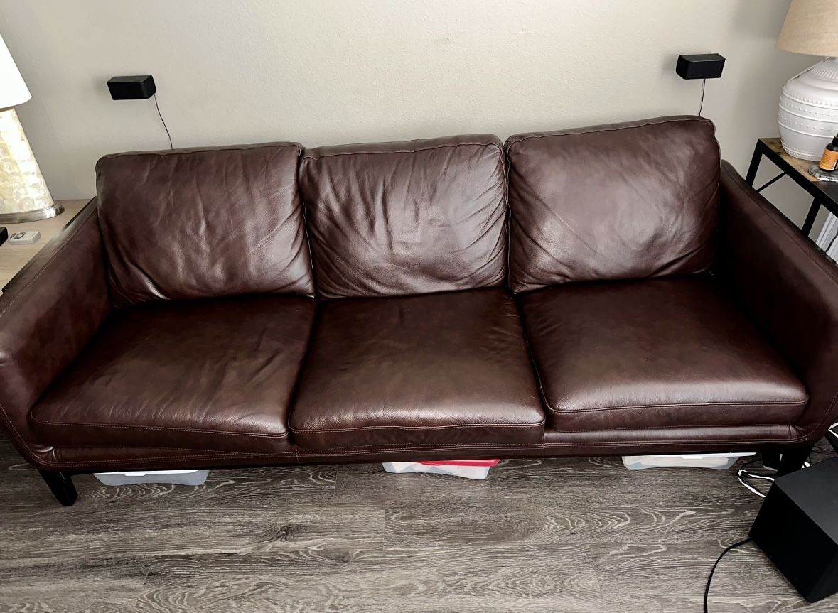 Leather Couch MSRP $2,000