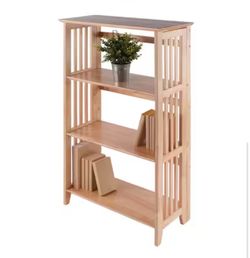 Mission 3-Section Foldable Shelf, Natural