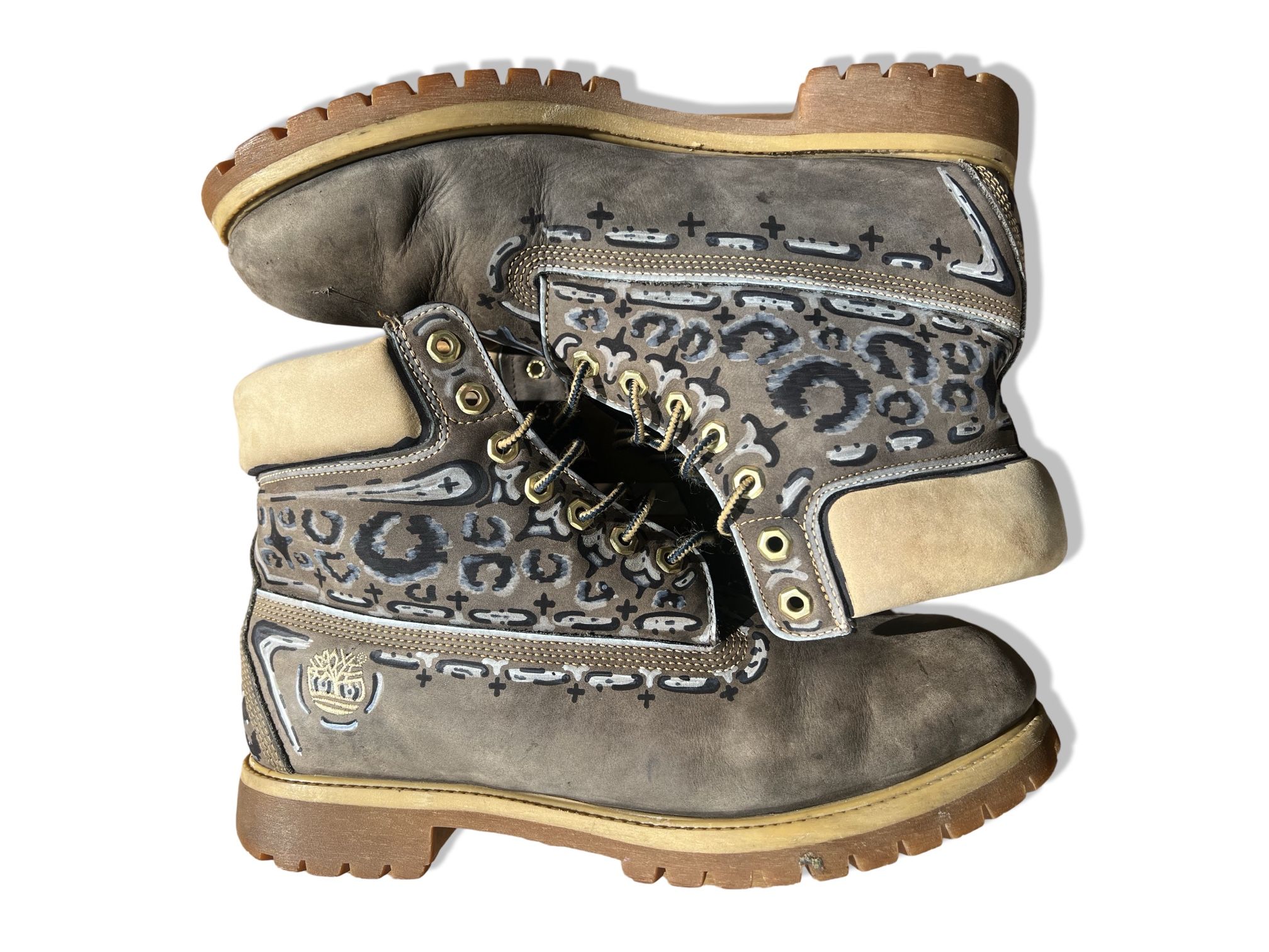 Custom Leopard Print Timberland Boots