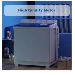 Auertech Portable Washing Machine, 40lbs Twin Tub Washer Large Laundry Machine with Drain Pump, Semi-automatic 24lbs Washer 16lbs Spinner Combo for Do