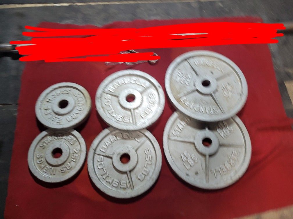 2" HOLE  OLYMPIC PLATES 210LBs.       2-45s.  2-35s  2-25s.  
11525 S HALSTED DUNKIN DONUTS/7111.S WESTERN WALGREENS 
190$  CASH ONLY AS IS 