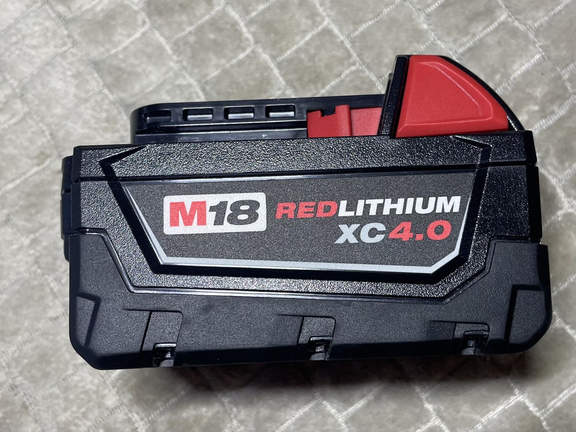 Milwaukee M18 RedLithium 4.0Ah battery Price is firm