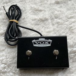 The item shown is a Vox VFS2 Dual Footswitch