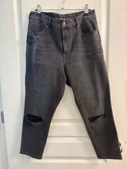 Express Cropped Skinny High Rise Ultra Hyper Stretch Jeans Gray Size L Petite