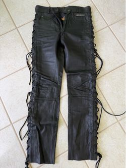 Leather pants, men’s Harley Davidson size 32
