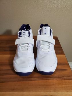 Nike Air Force Max TB AR4095 111 man white/purple shoes sz 10.5 Brand New