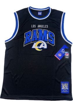 Los Angeles Rams Black Basketball Jersey Mens XL New Embroidered Ultra Game