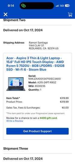 Acer aspire 3 Thin&light