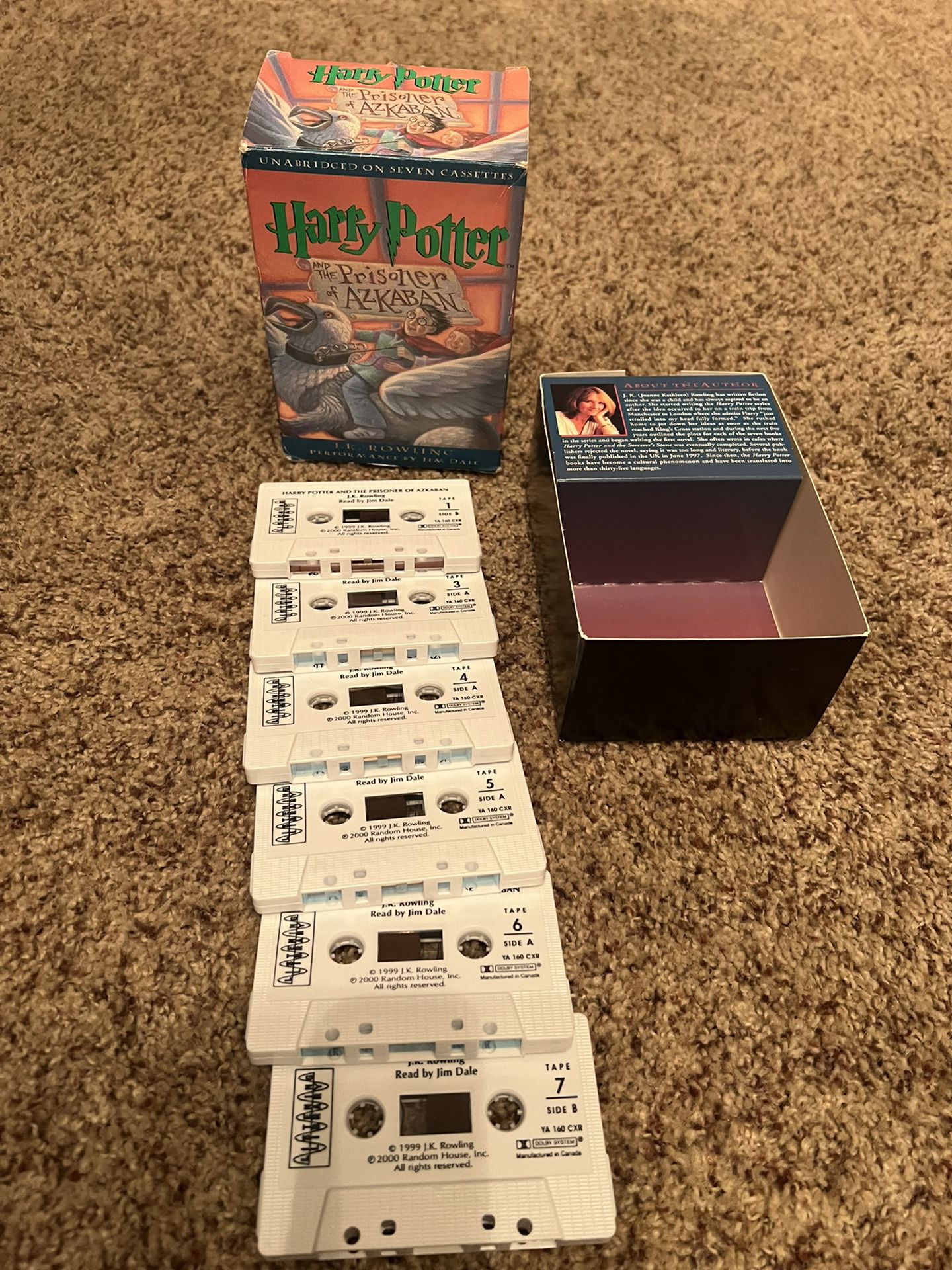 Harry Potter Audio Cassette Vintage 6 cassettes 