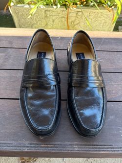 Bostonian Black Leather Penny Loafers Mens size 8.5