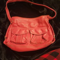 Used Soft Leather Pink Purse,  FOSSIL
