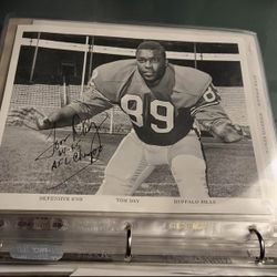Buffalo Bills Tom Day Signed 8x10 