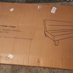 Brown futon 