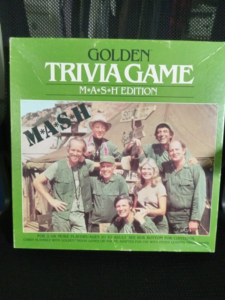 GOLDEN TRIVIA GAME M*A*S*H EDITION.