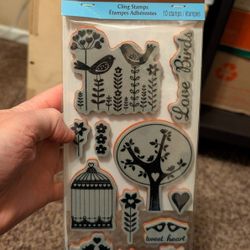 New Recollections Love Bird Cling Stamps