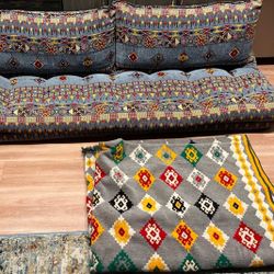 Arabic Floor Seating Set with Mat (Majlis Style)