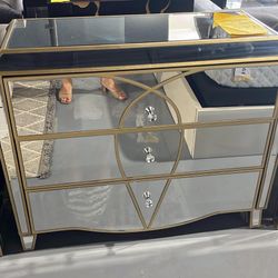 DRESSER MIRROR GOLD 