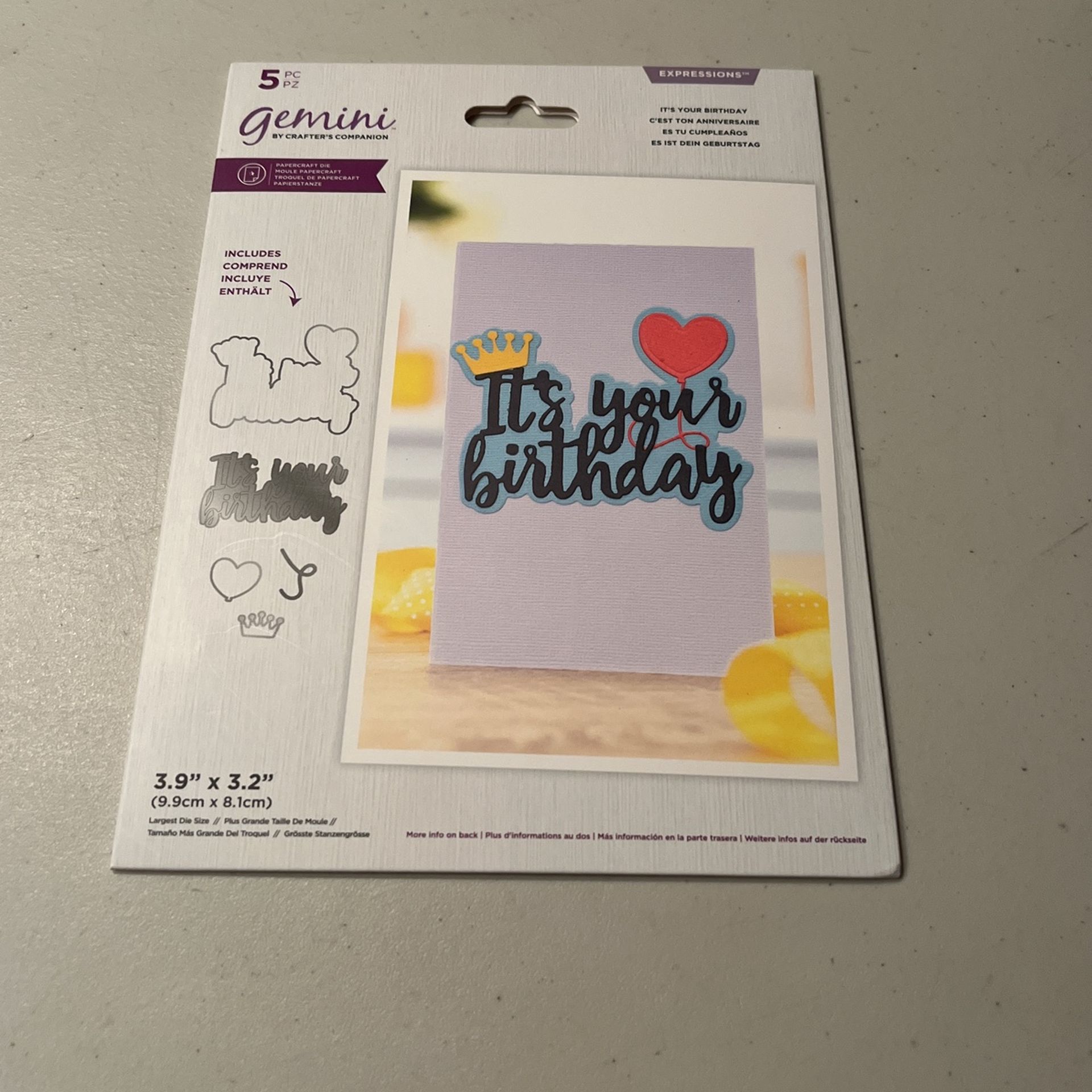 Gemini Die Cut. It’s Your Birthday
