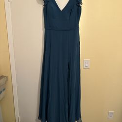 Azazie Bridesmaid Dress — Blue