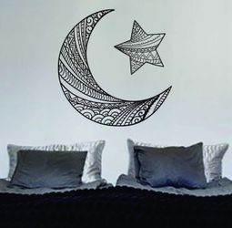 PRE MADE Wall Decal Home Decor Moon