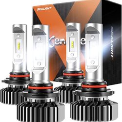 SEALIGHT HB3/9005 HB4/9006 Light Bulbs Non-polarity, Fog Lights Pack of 4 - NWT