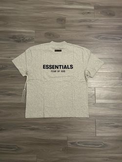 Large - Essentials Dark Oatmeal T-Shirt Brand New