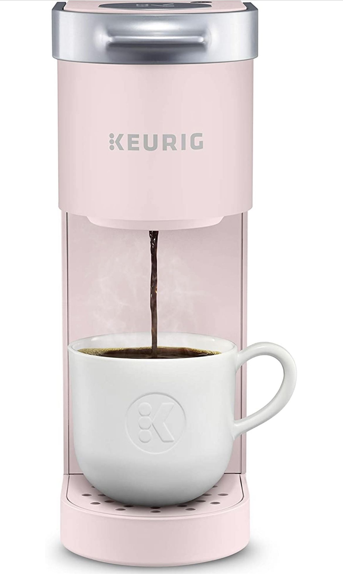 Keurig K-Mini Coffee Maker, Single Serve K-Cup Pod Coffee Brewer, 6 to 12 oz. Brew Sizes, Dusty Rose PINK