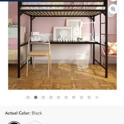 Loft Twin Size Bed With Desk 