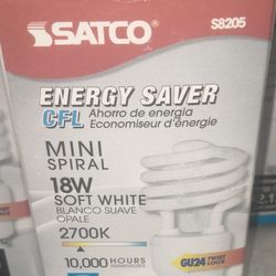 GU24 Twist Lock 18 Watt  Florescent Lightbulb