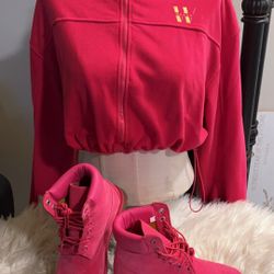 Women Pink Timberlands