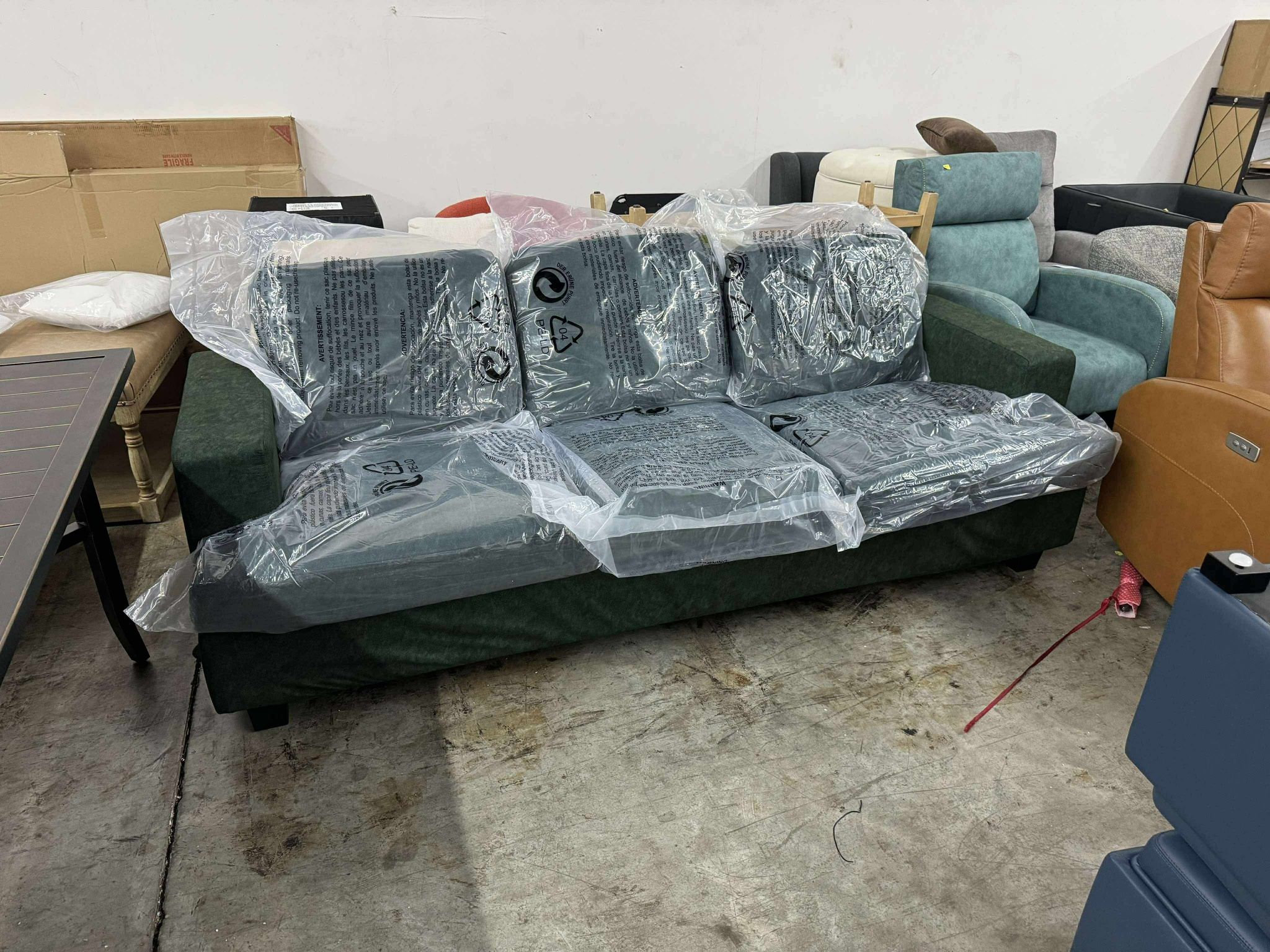 Fadware 89 Inch Couch, 3 Seater Couches with Deep Seats,
