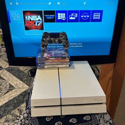PS4 White Limited Edition With Games