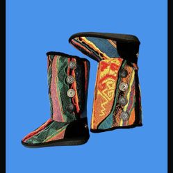 Vintage Deadstock COOGI Ugly Sweater Ugg Style boots Size6