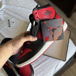 Size 12 Mens Nike Air Jordan 1 Retro High '85 OG Bred 2025 In Hand 