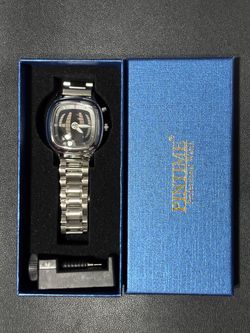Digital Sports Quartz Watch with Steel Strap