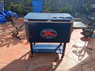 Tommy Bahama Rolling Cooler Cart