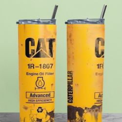Cat Oil Filter Tumbler 20oz