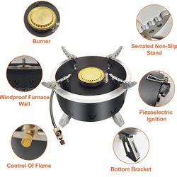 Backpacking Stove Camping Stove Black